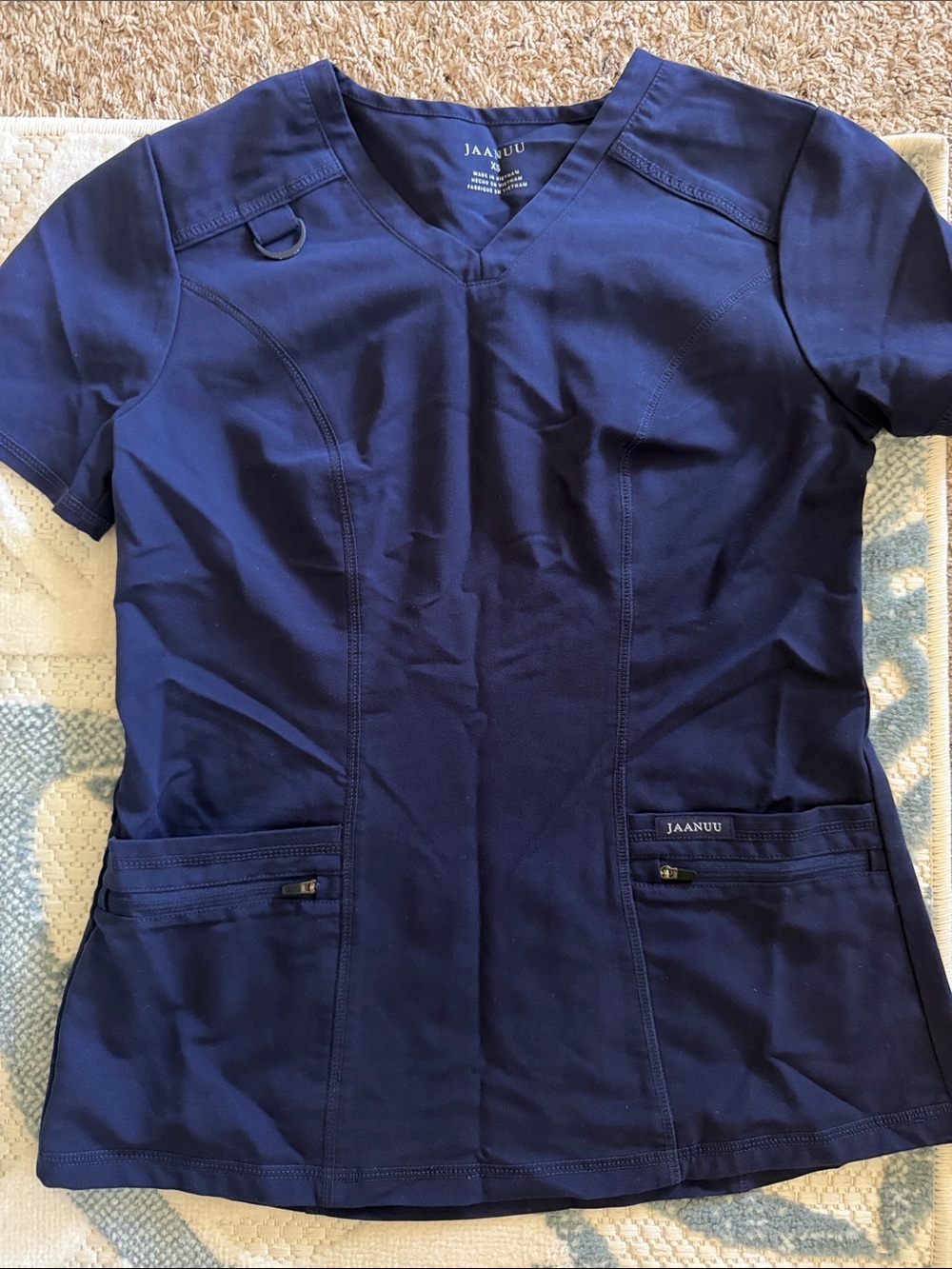 Jaanuu Navy Scrub Top + Joggers XS